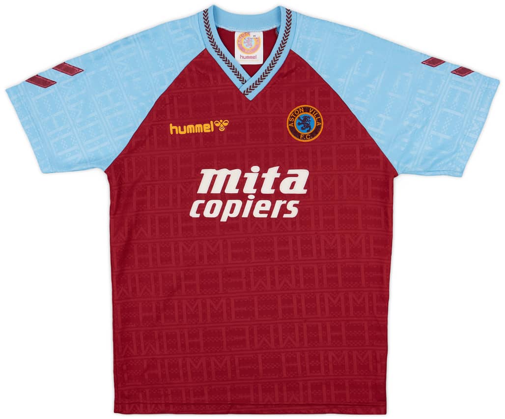 1989-90 Aston Villa Home Shirt - 9/10 - (M)