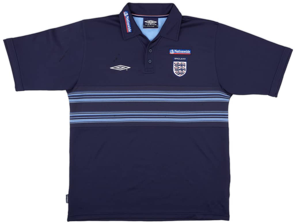 2000-01 England Umbro Polo Shirt - 7/10 - (L)