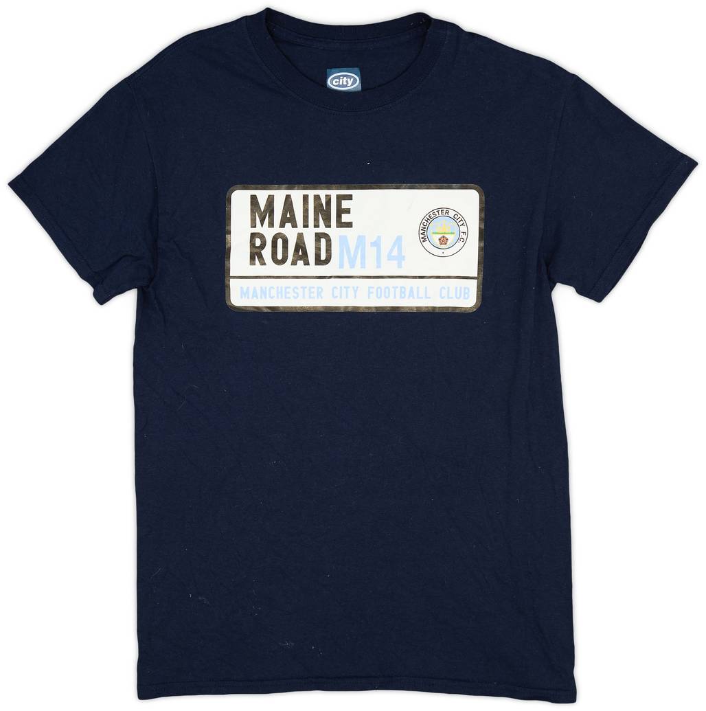 2020-21 Manchester City 'Maine Road' Graphic Tee - 8/10 - (S)
