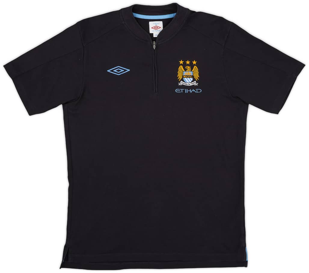2010-11 Manchester City Umbro 1/4 Zip Training Shirt - 8/10 - (L)