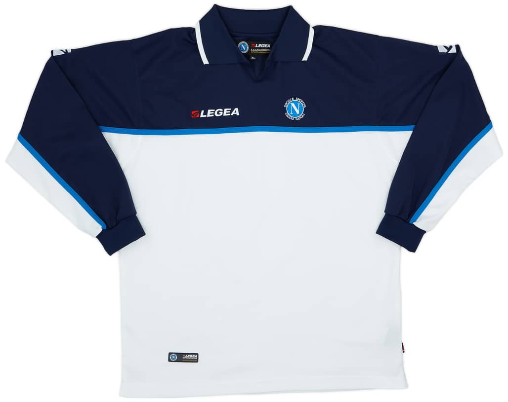 2003-04 Napoli Legea Polo L/S Shirt - 8/10 - (XL)