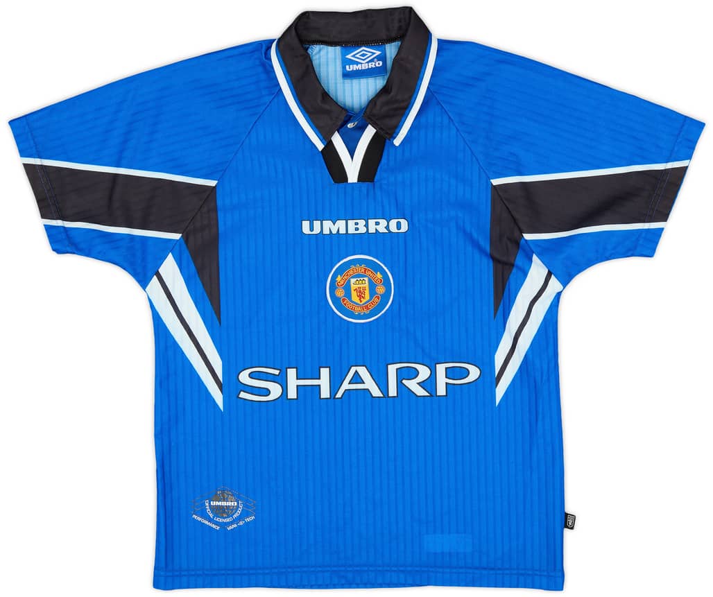 1996-98 Manchester United Third Shirt - 8/10 - (L.Boys)