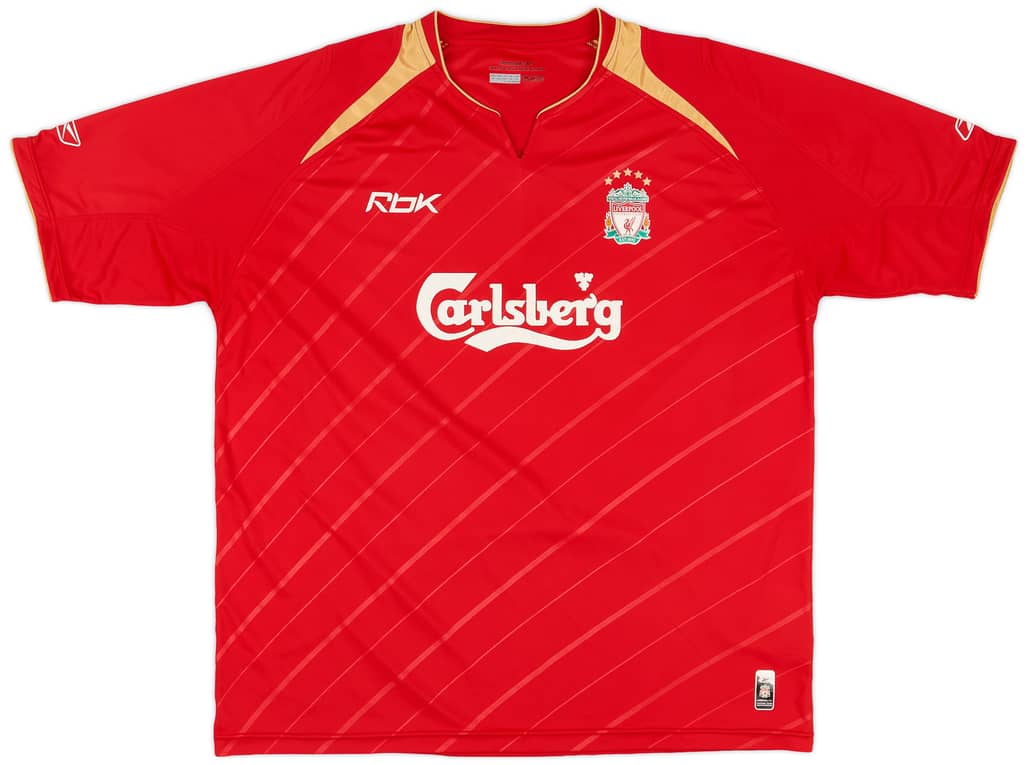 2005-06 Liverpool CL Home Shirt - 7/10 - (XL)