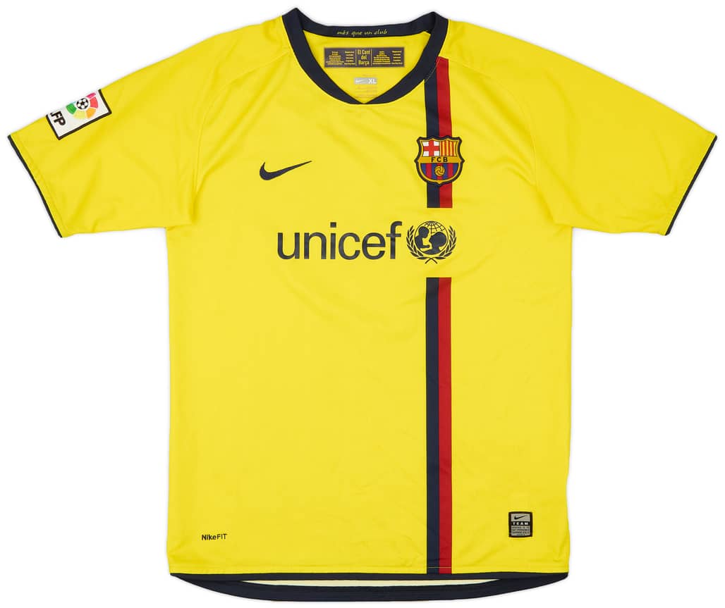 2008-10 Barcelona Away Shirt - 7/10 - (XL.Boys)