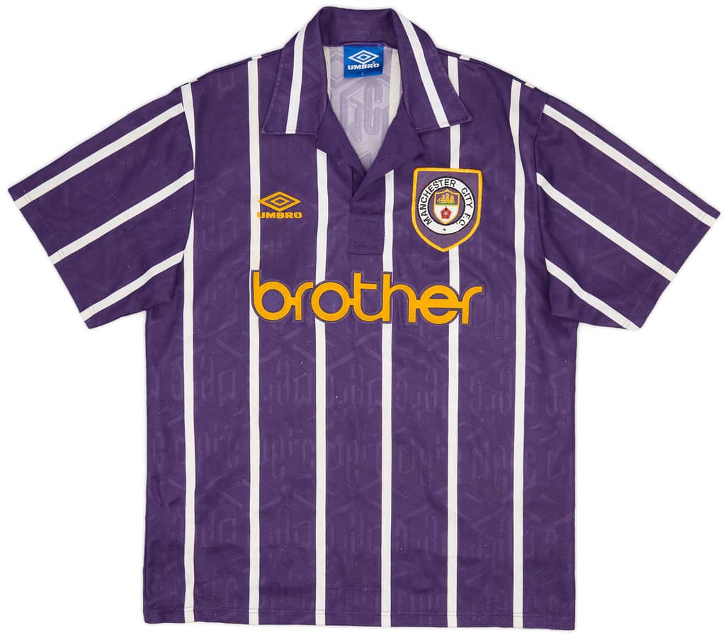 1993-94 Manchester City Away Shirt - 8/10 - (L)