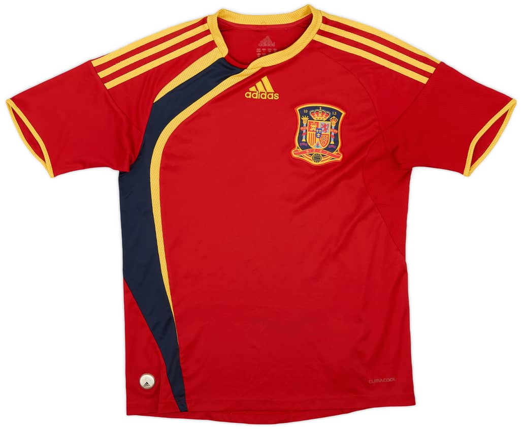 2009 Spain Home Shirt - 8/10 - (L.Boys)