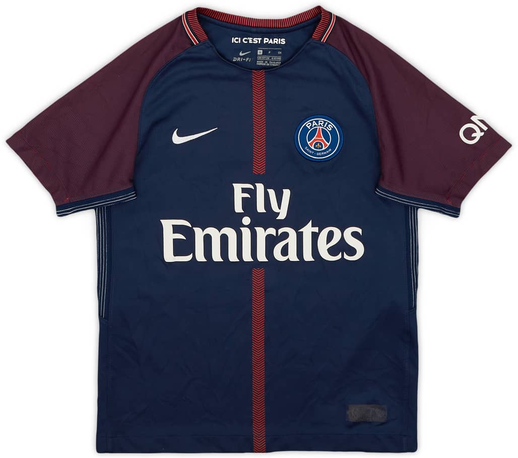 2017-18 Paris Saint-Germain Home Shirt - 7/10 - (S.Boys)