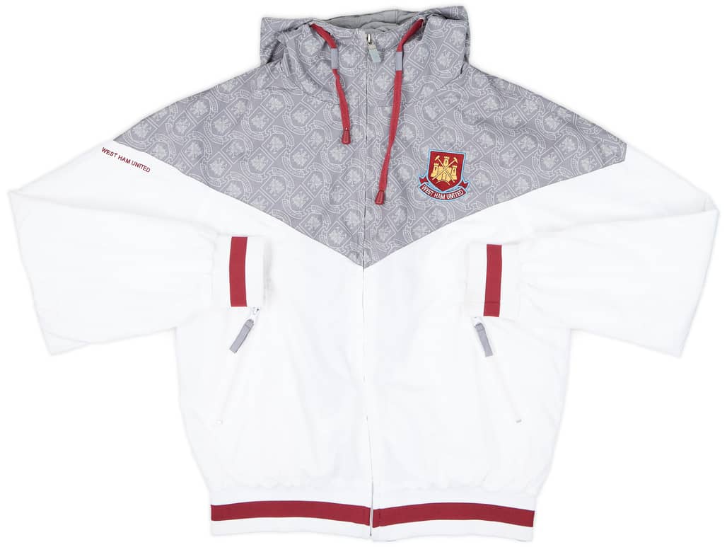 2010-11 West Ham United Hooded Track Jacket - 9/10 - (M)