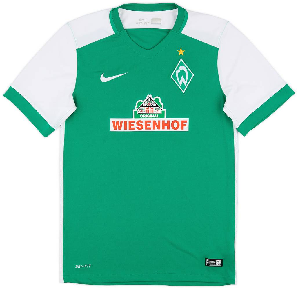 2015-16 Werder Bremen Home Shirt - 10/10 - (S)