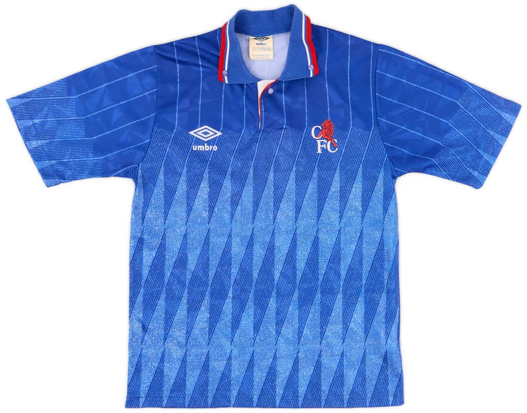 1989-91 Chelsea Home Shirt - 8/10 - (L.Boys)