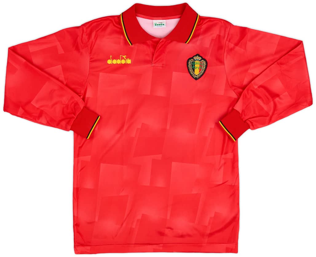 1992-94 Belgium Home L/S Shirt - 8/10 - (S)