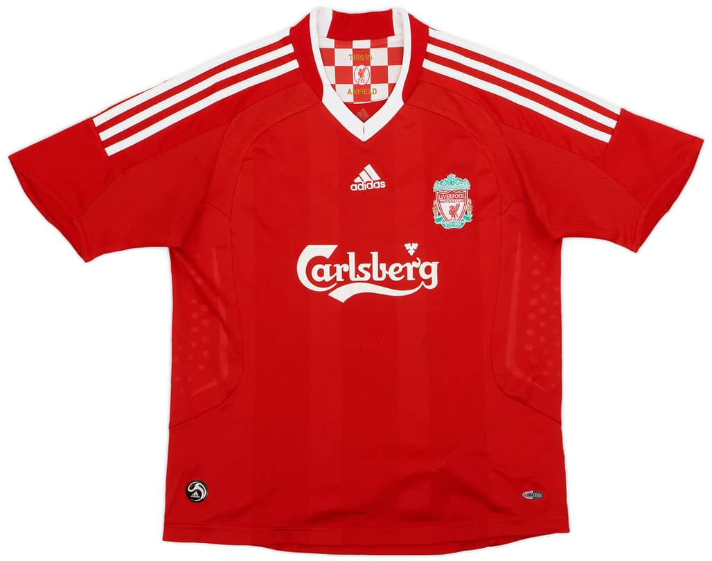 2008-10 Liverpool Home Shirt - 6/10 - (L.Boys)