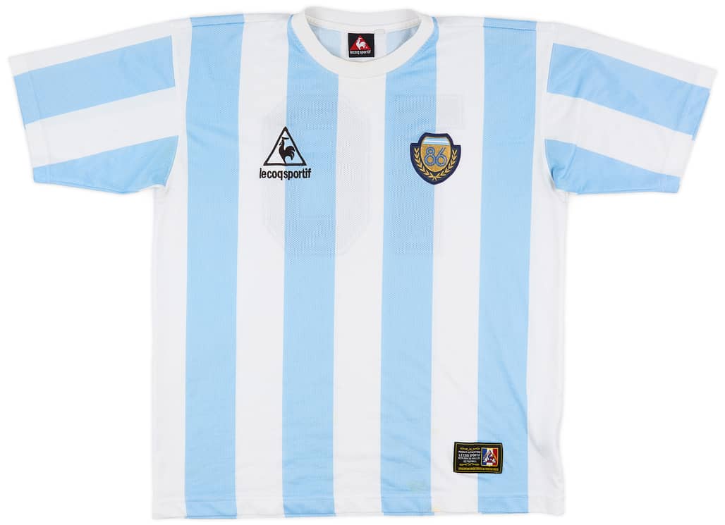 2000s Argentina Le Coq Sportif '1986' Heritage Shirt #10 - 6/10 - (XL)