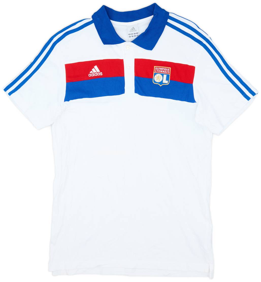 2011-12 Lyon adidas Polo Shirt - 9/10 - (M)