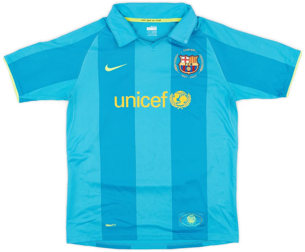2007-09 Barcelona Away Shirt - 9/10 - (XL.Boys)