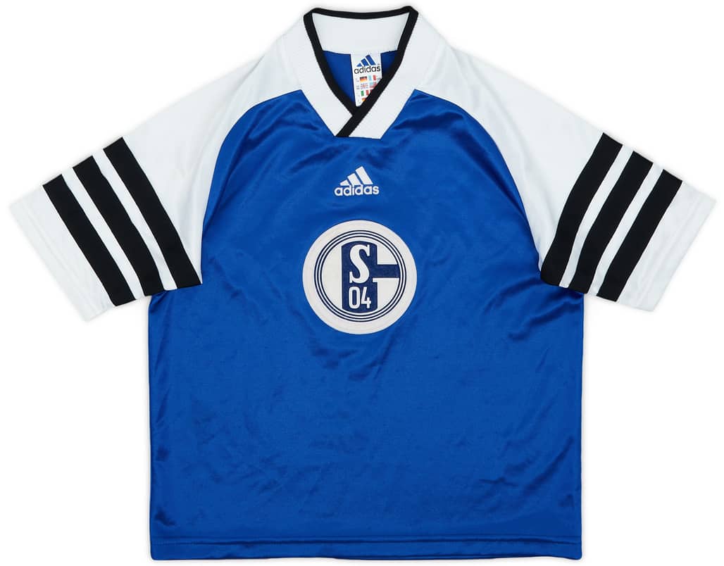1998-99 Schalke adidas Training Shirt - 8/10 - (M.Boys)