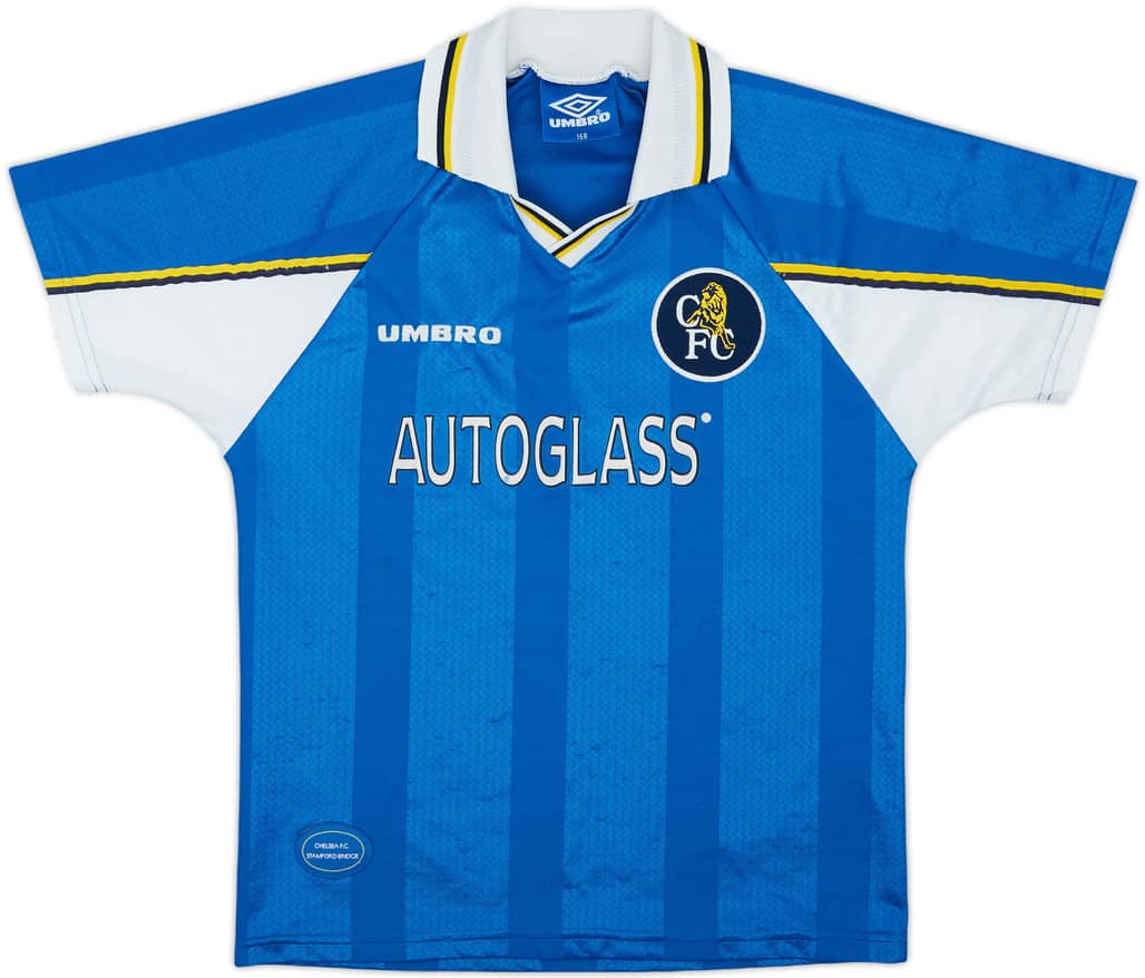 1997-99 Chelsea Home Shirt - 8/10 - (L.Boys)