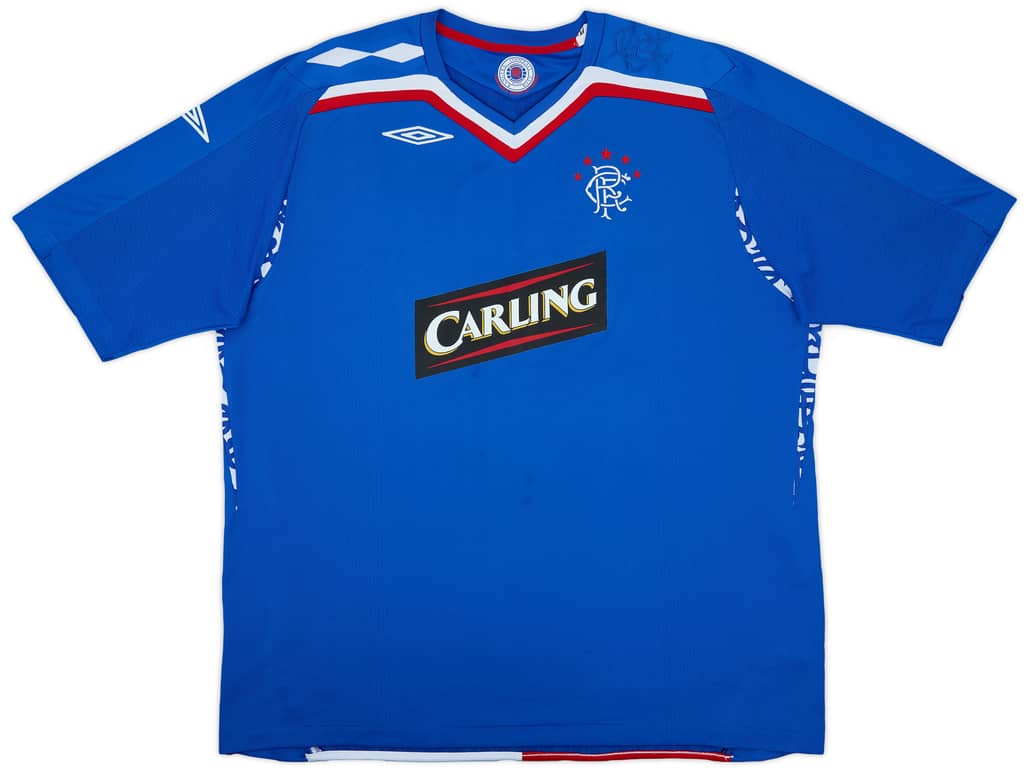 2007-08 Rangers Home Shirt - 9/10 - (3XL)
