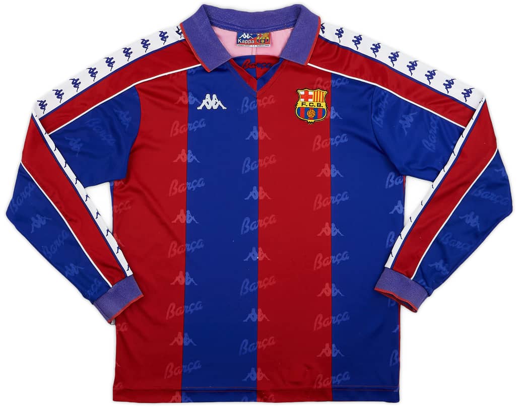 1992-95 Barcelona Home L/S Shirt - 6/10 - (M)