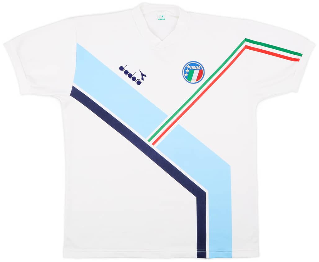 1986-90 Italy Diadora Training L/S Shirt - 6/10 - (XL)