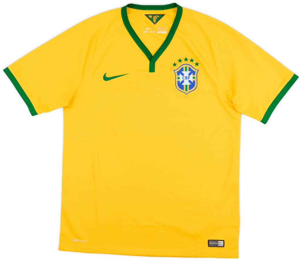 2014-15 Brazil Home Shirt - 6/10 - (M)