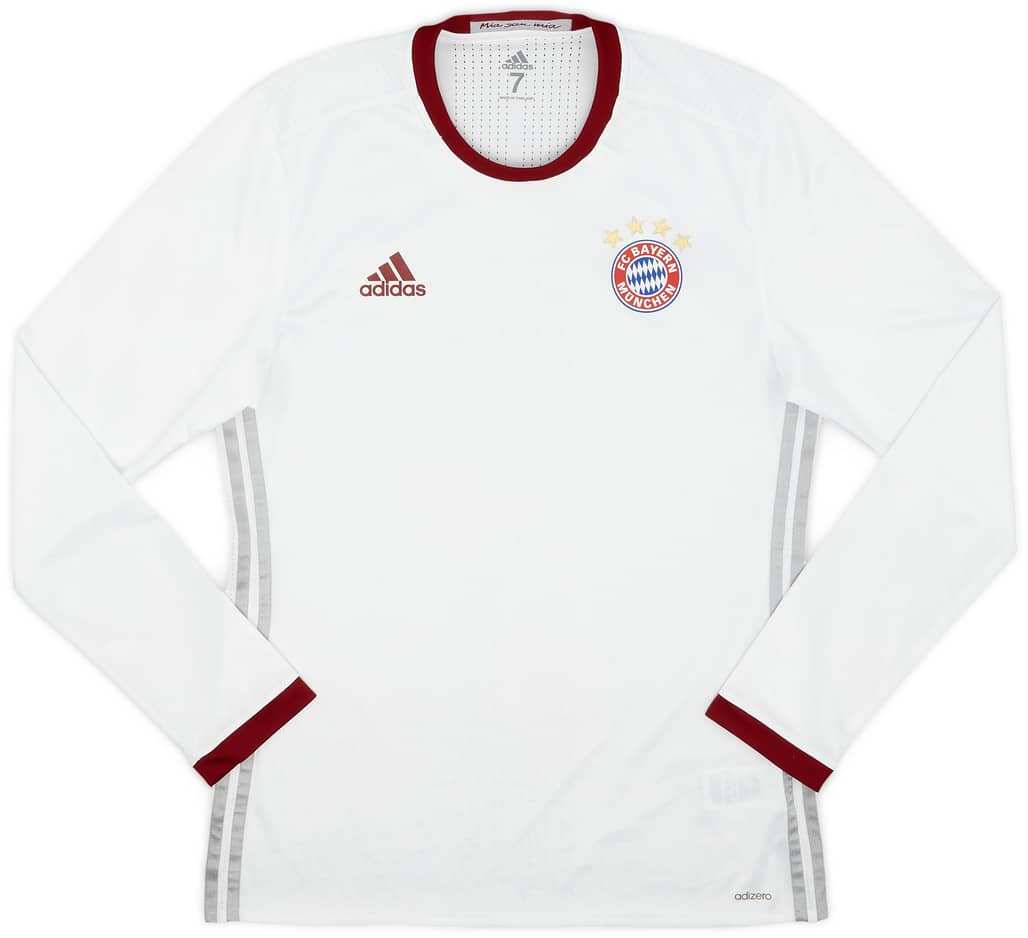 2016-17 Bayern Munich Player Issue Third L/S Shirt - 9/10 - (M/L)