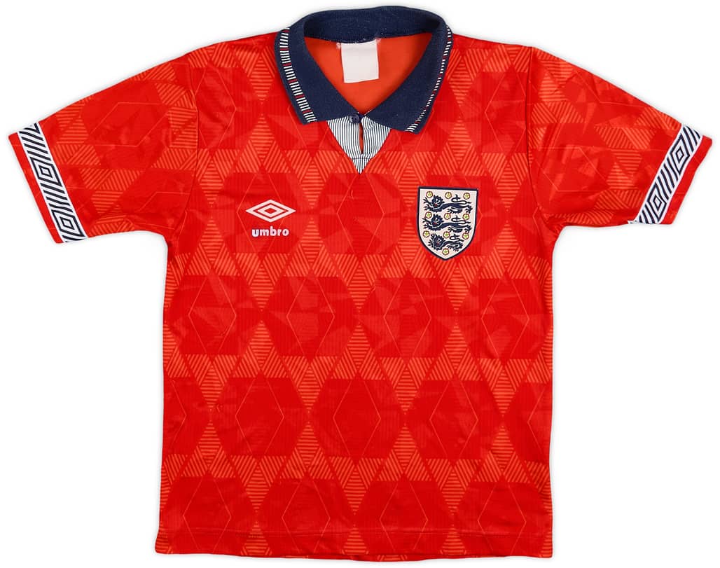 1990-93 England Away Shirt - 8/10 - (L.Boys)