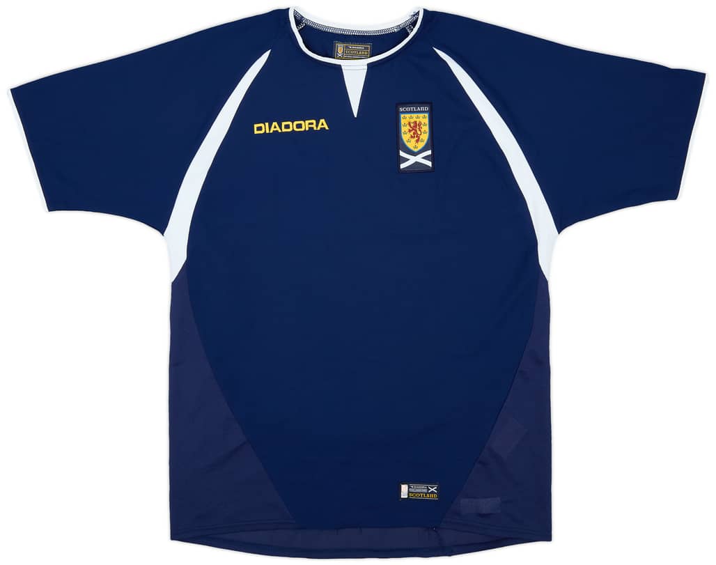 2003-05 Scotland Home Shirt - 9/10 - (XL.Boys)