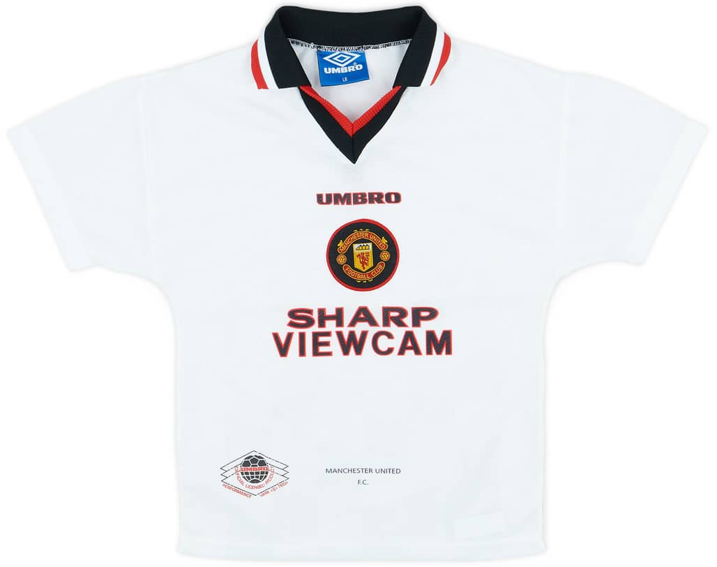 1996-97 Manchester United Away Shirt - 9/10 - (L.Boys)