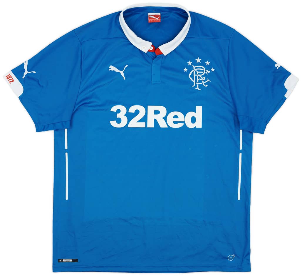 2014-15 Rangers Home Shirt - 7/10 - (XL)