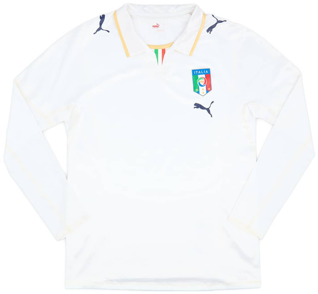 2007-08 Italy Player Issue Away L/S Shirt - 9/10 - (L)