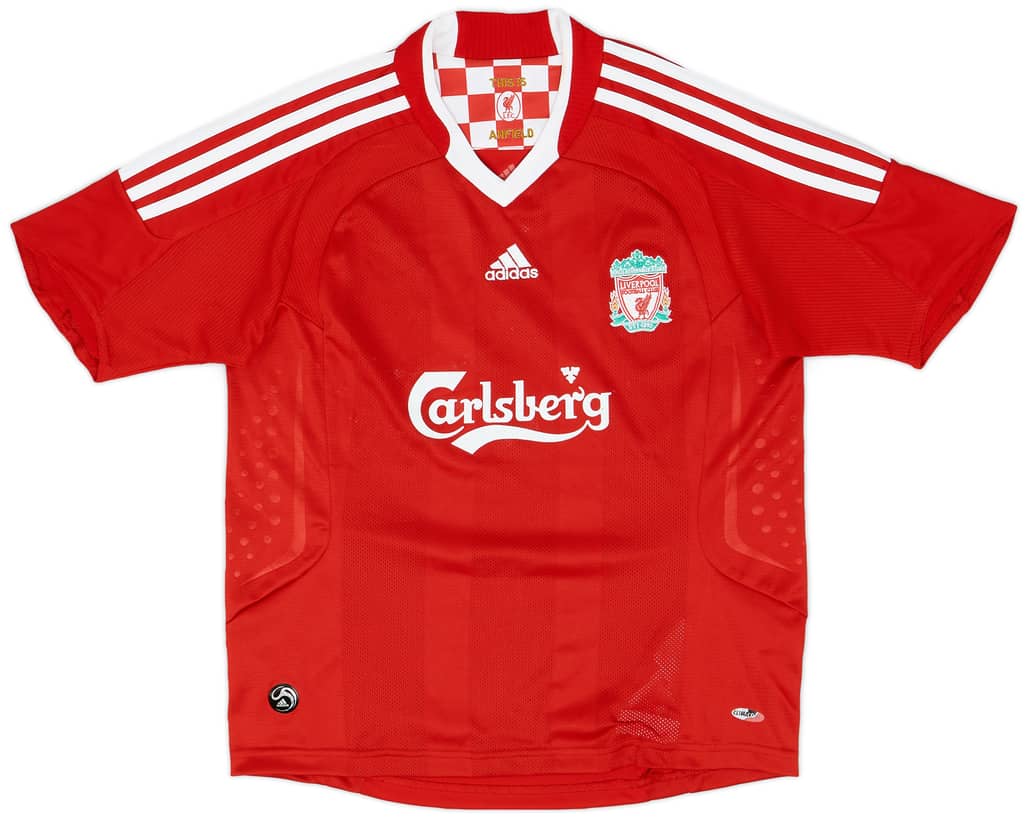 2008-10 Liverpool Home Shirt - 7/10 - (M.Boys)
