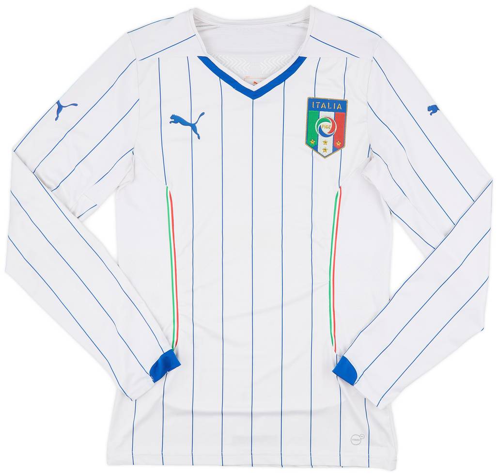 2014-15 Italy Player Issue Away L/S Shirt - 9/10 - (XL)