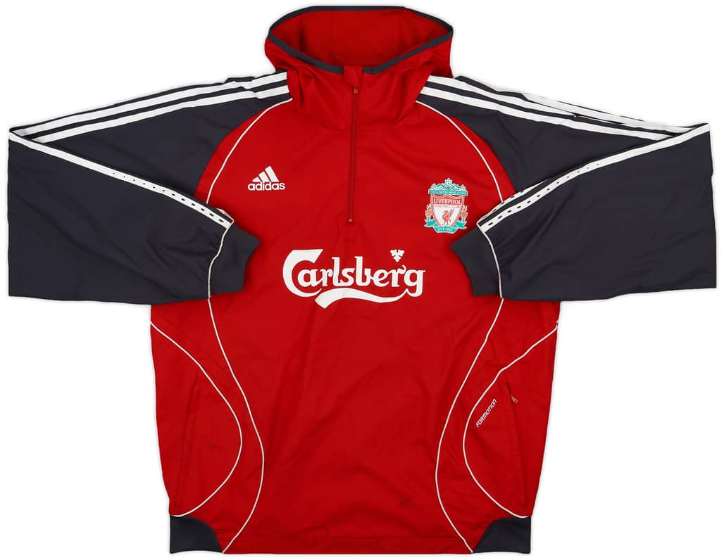 2006-07 Liverpool Formotion Hooded 1/4 Zip Drill Top - 7/10 - (L)