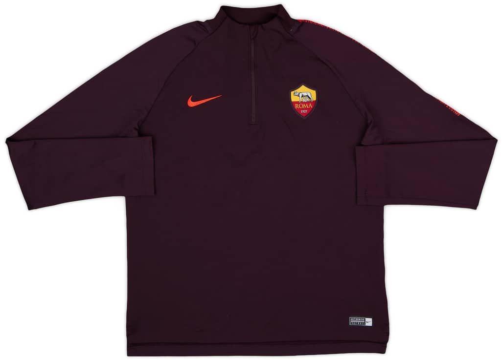 2018-19 Roma Nike 1/4 Zip Drill Top - 9/10 - (XL.Boys)
