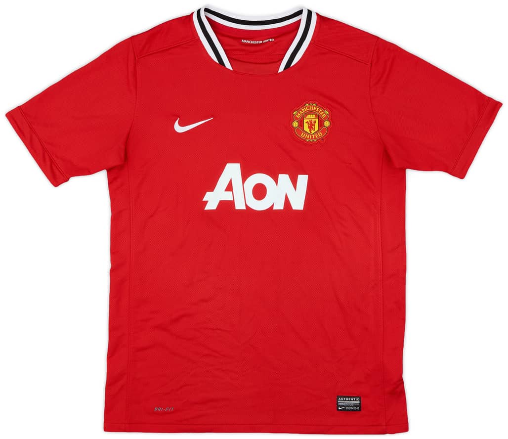 2011-12 Manchester United Home Shirt - 9/10 - (XL.Boys)