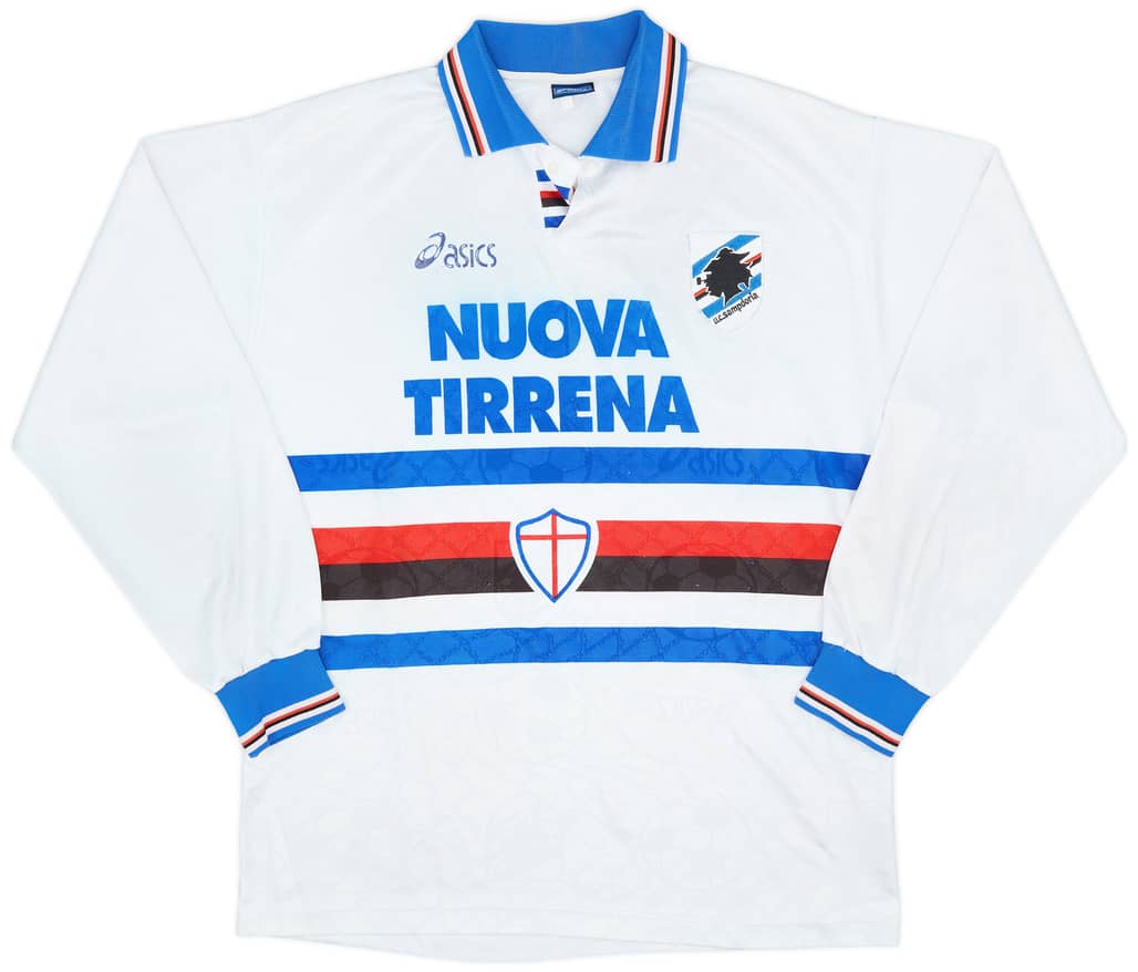 1995-96 Sampdoria Away L/S Shirt - 7/10 - (M)