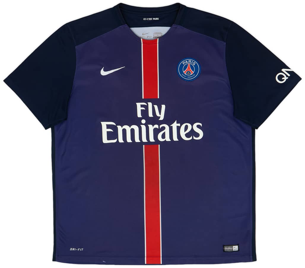 2015-16 Paris Saint-Germain Home Shirt - 5/10 - (XL)