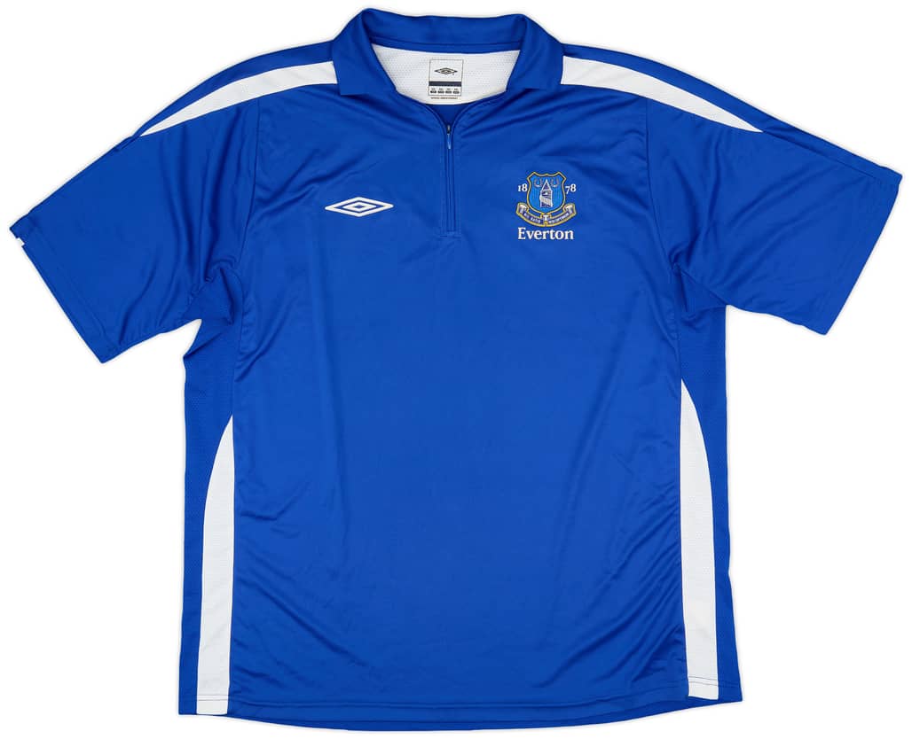 2005-06 Everton Umbro 1/4 Zip Training Polo - 9/10 - (XXL)