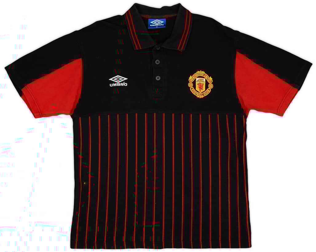 1998-99 Manchester United Umbro Polo Shirt - 9/10 - (M)