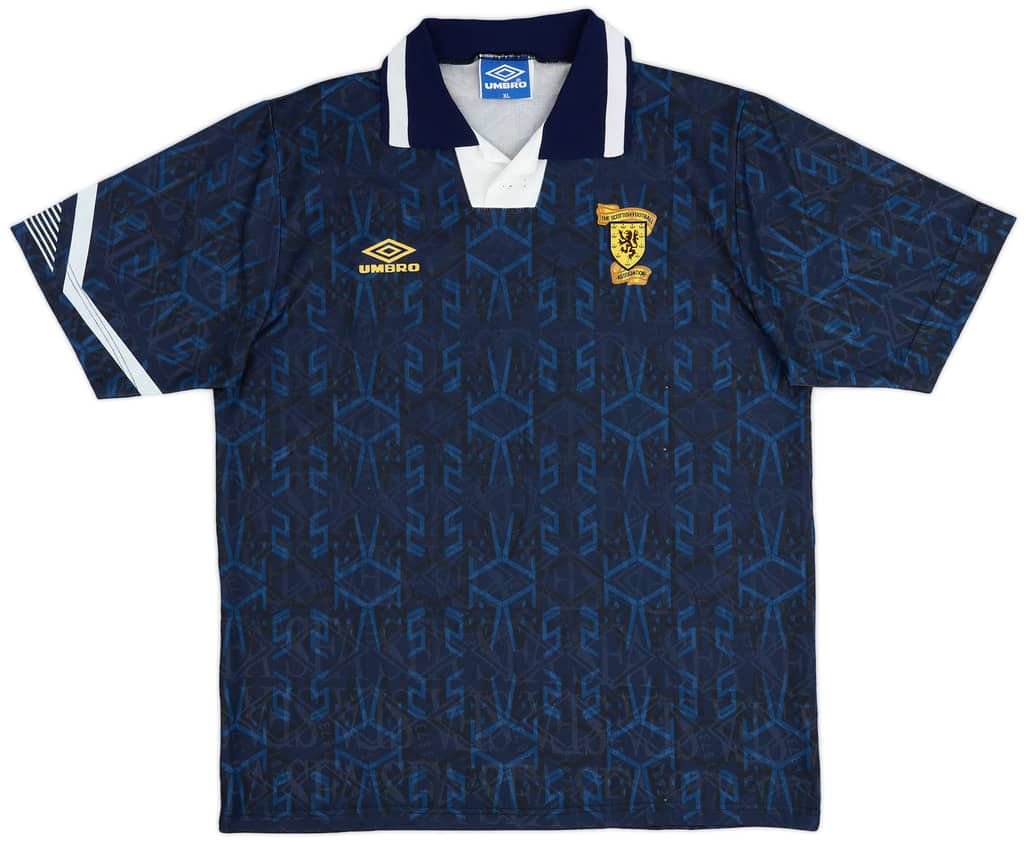 1991-94 Scotland Home Shirt - 8/10 - (XL)