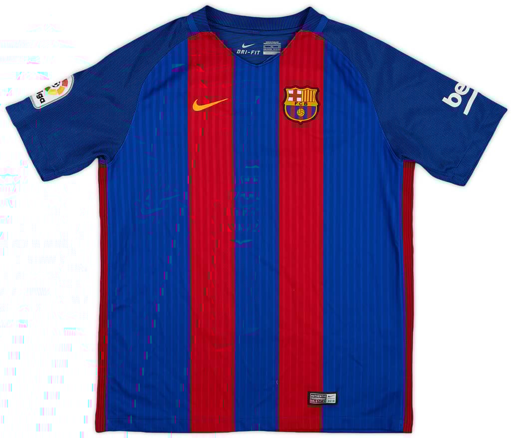 2016-17 Barcelona Home Shirt - 9/10 - (XL.Boys)