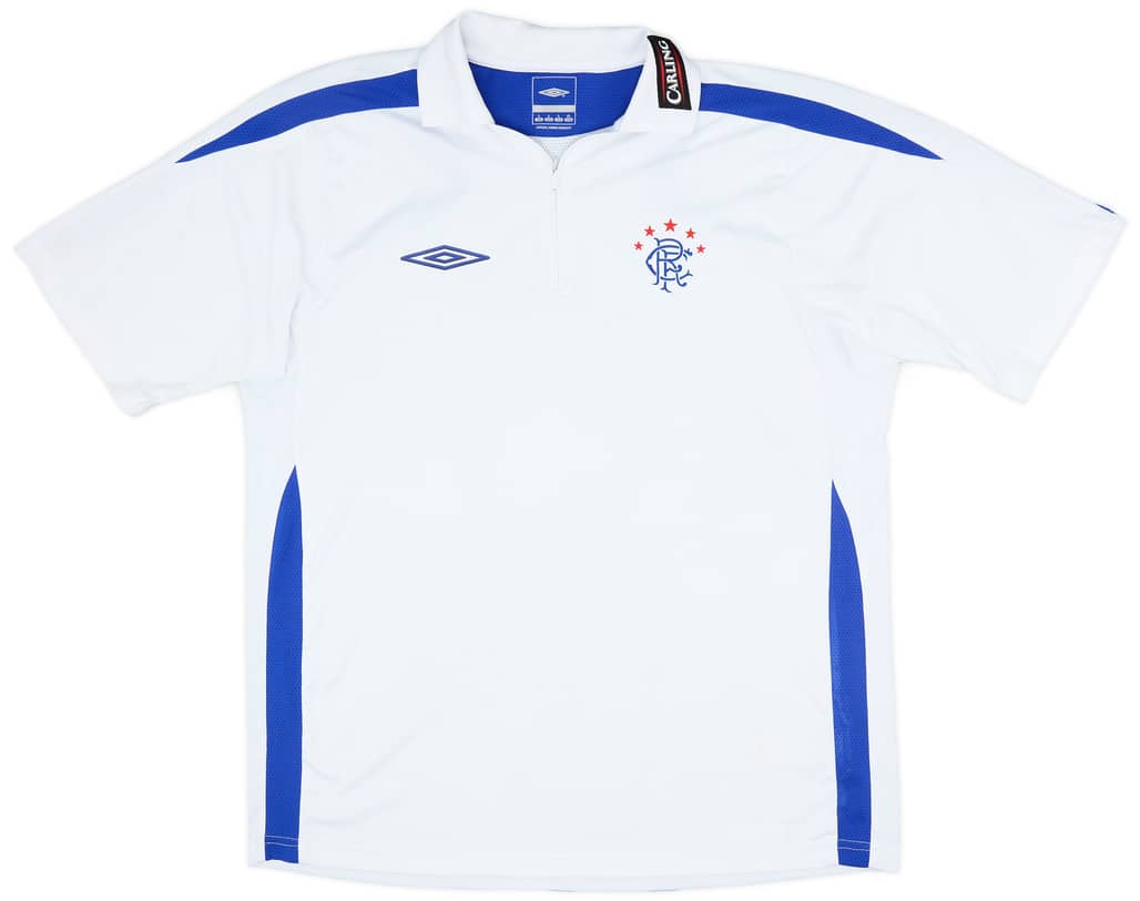 2007-08 Rangers Umbro 1/4 Zip Polo Shirt - 7/10 - (L)