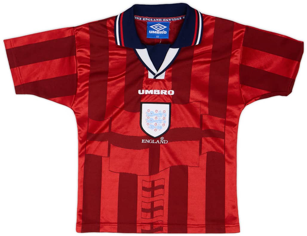 1997-99 England Away Shirt - 9/10 - (XS.Boys)