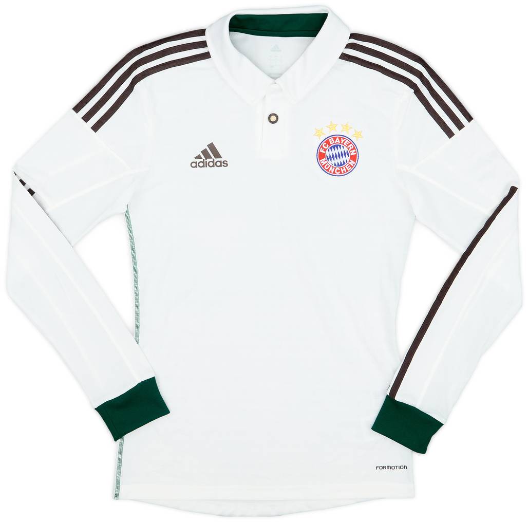 2013-14 Bayern Munich Player Issue Away L/S Shirt - 9/10 - (S)