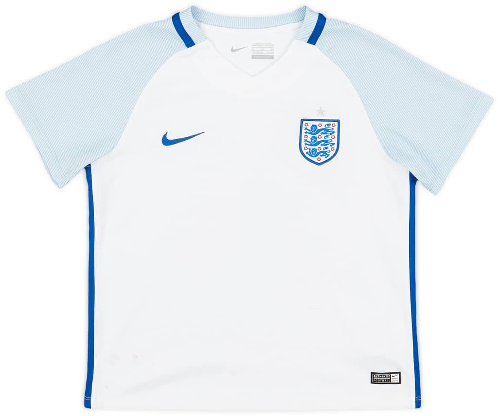 2016-17 England Home Shirt - 6/10 - (7-8 Years)