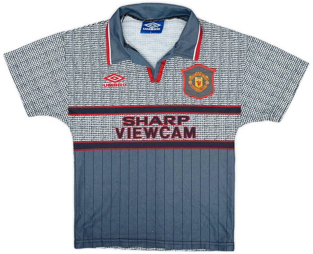 1995-96 Manchester United Away Shirt - 6/10 - (S.Boys)