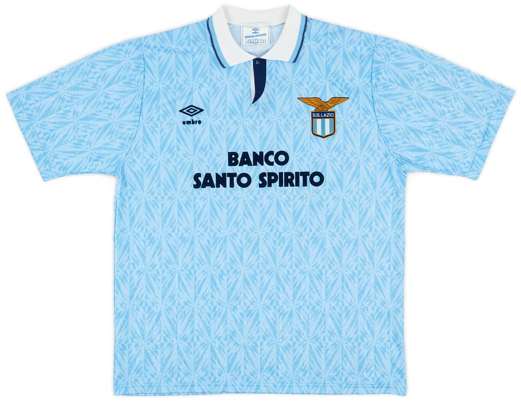 1991-92 Lazio Home Shirt - 8/10 - (XXL)