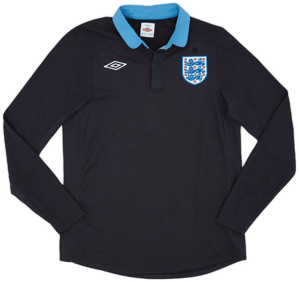 2011-12 England Away L/S Shirt - 7/10 - (M)
