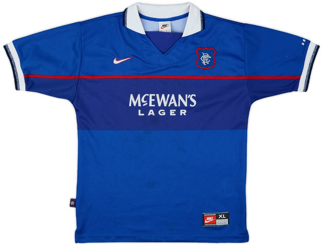 1997-99 Rangers Home Shirt - 6/10 - (XL.Boys)